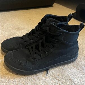 Rutsu barefoot Black High-Top Men's Shoes